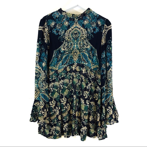 Free People Tops - NWT Free People Lady Luck Print Tunic. Size Large.